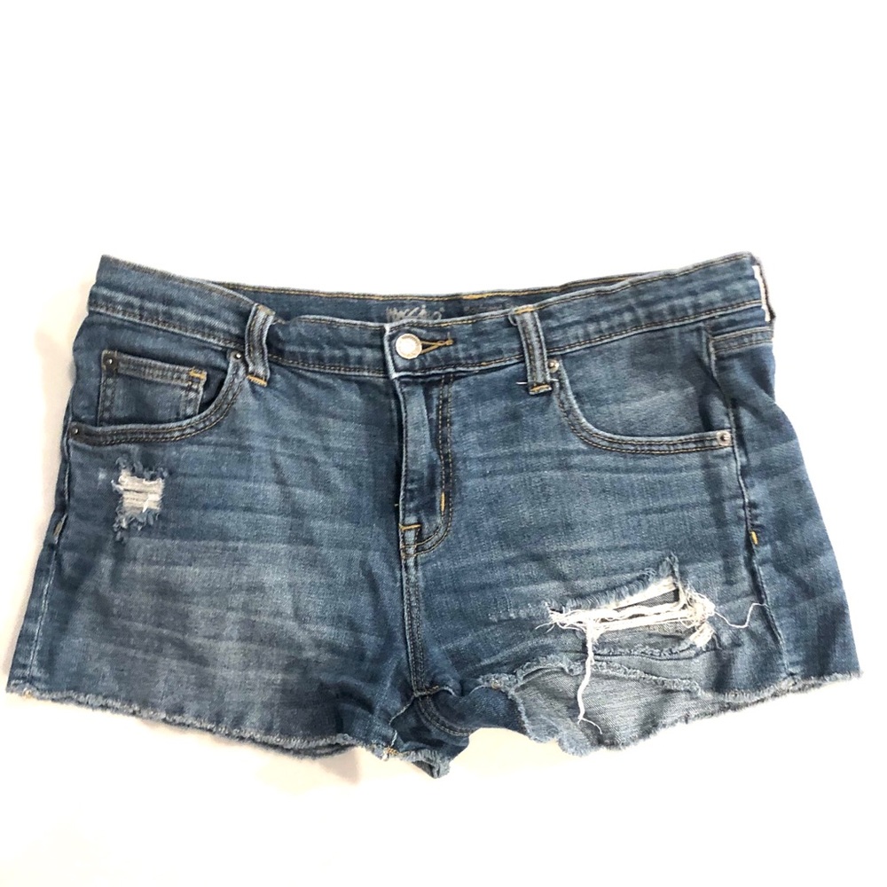 Distressed Jean Shorts